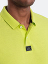 Ombre Clothing Svetlozelená Pánska polokošeľa Ombre Oblečenie