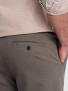 Ombre Clothing Hnedé pánske nohavice Chino Ombre Oblečenie