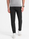 Ombre Clothing Tmavošedé pánske chino nohavice Ombre Clothing