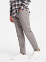 Ombre Clothing Šedé pánske nohavice Chino Ombre Oblečenie