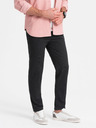 Ombre Clothing Tmavošedé pánske chino nohavice Ombre Clothing
