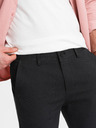 Ombre Clothing Tmavošedé pánske chino nohavice Ombre Clothing