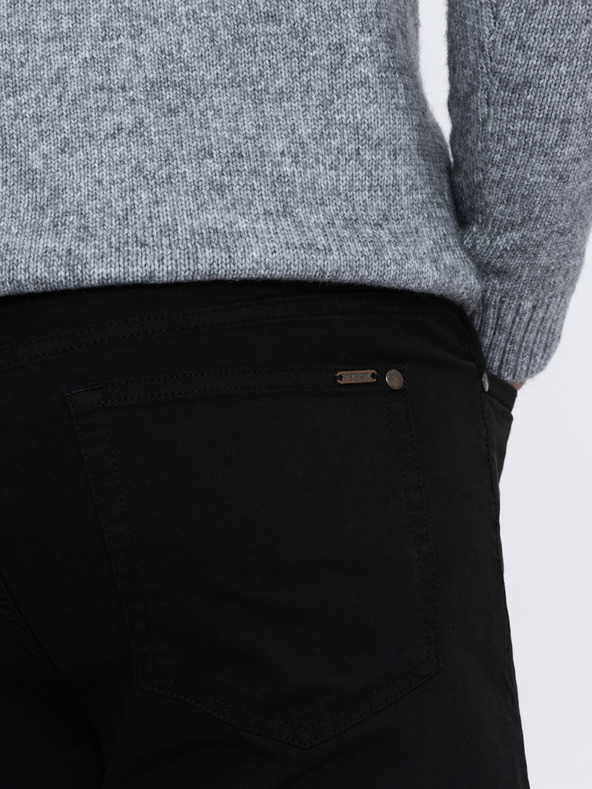 Ombre Clothing Čierne pánske chino nohavice Ombre Oblečenie