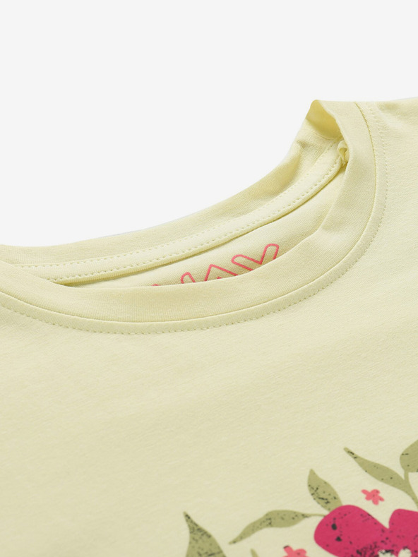 NAX Žlté dámske tričko NAX Nerga