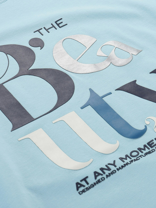 NAX Svetlomodré dámske tričko NAX NERGA