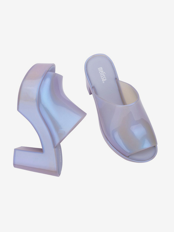 Melissa Svetlofialové dámske papuče na podpätku Melissa Mule AD