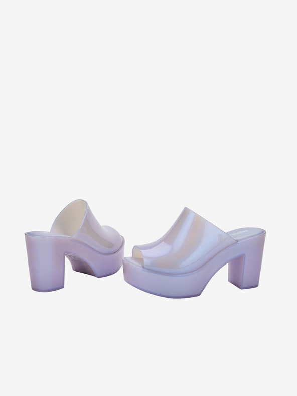 Melissa Svetlofialové dámske papuče na podpätku Melissa Mule AD