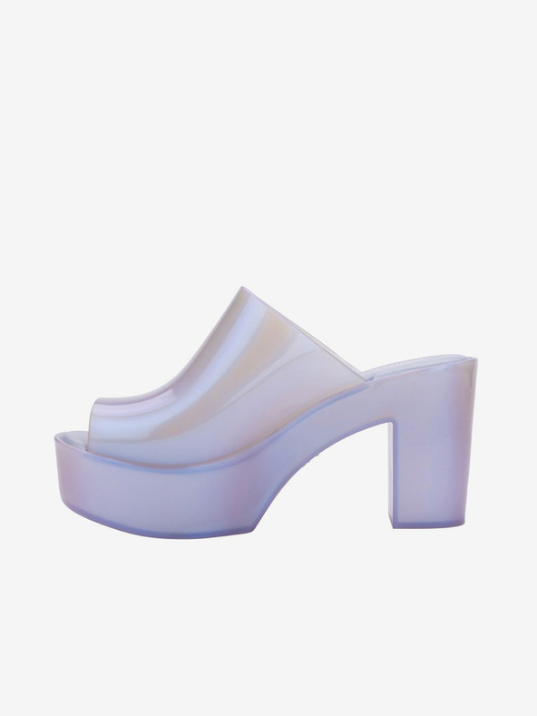 Melissa Svetlofialové dámske papuče na podpätku Melissa Mule AD