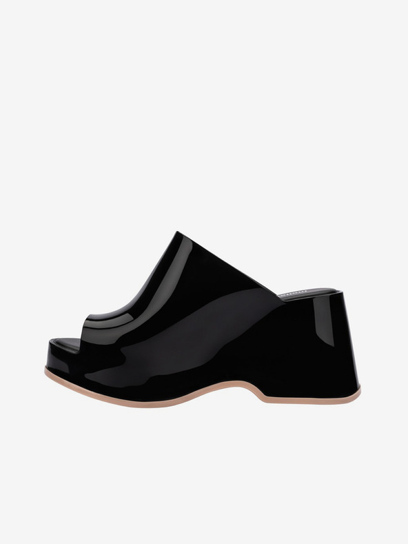 Melissa Čierne dámske papuče na platforme Melissa Patty AD
