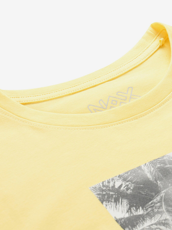 NAX Žlté pánske tričko NAX Jurg