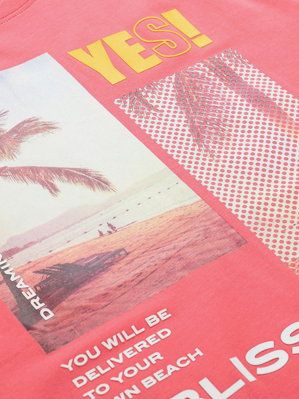 NAX Červené pánske tričko NAX Jurg