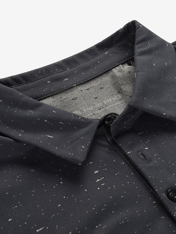 ALPINE PRO Čierna pánska polokošeľa ALPINE PRO Coowel