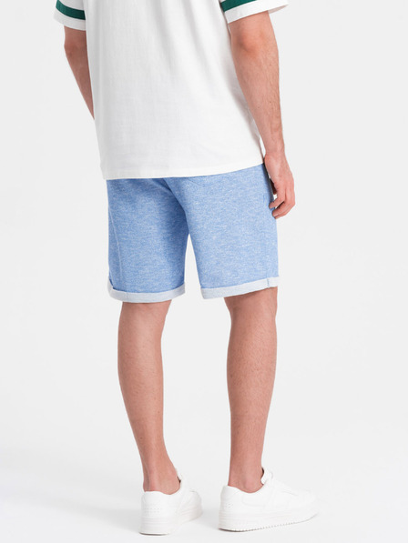 Ombre Clothing Svetlomodré pánske džínsové šortky Ombre Oblečenie