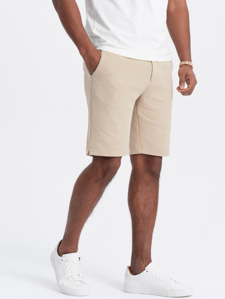 Ombre Clothing Béžové pánske šortky Ombre Clothing