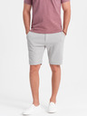 Ombre Clothing Svetlošedé pánske džínsové šortky Ombre Oblečenie