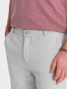 Ombre Clothing Svetlošedé pánske džínsové šortky Ombre Oblečenie