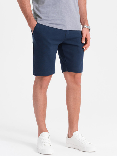 Ombre Clothing Tmavomodré pánske šortky Ombre Oblečenie