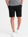 Ombre Clothing Čierne pánske šortky Ombre Oblečenie