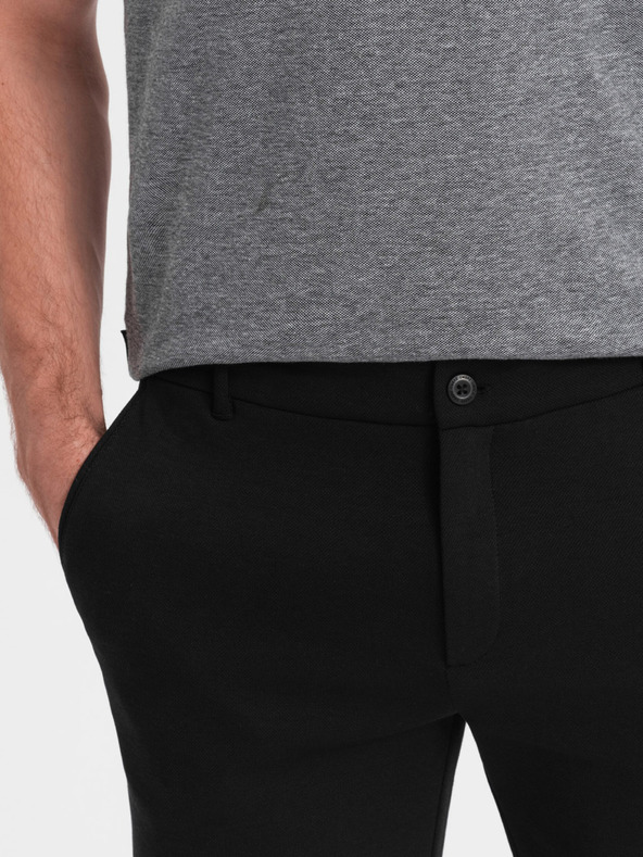 Ombre Clothing Čierne pánske šortky Ombre Oblečenie