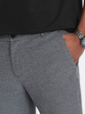 Ombre Clothing Šedé pánske žíhané šortky Ombre Oblečenie