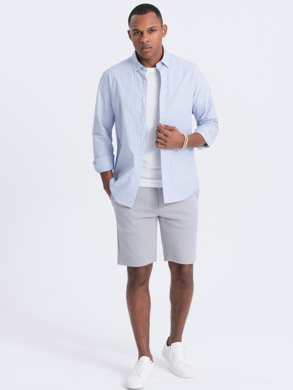 Ombre Clothing Šedé pánske šortky Ombre Clothing