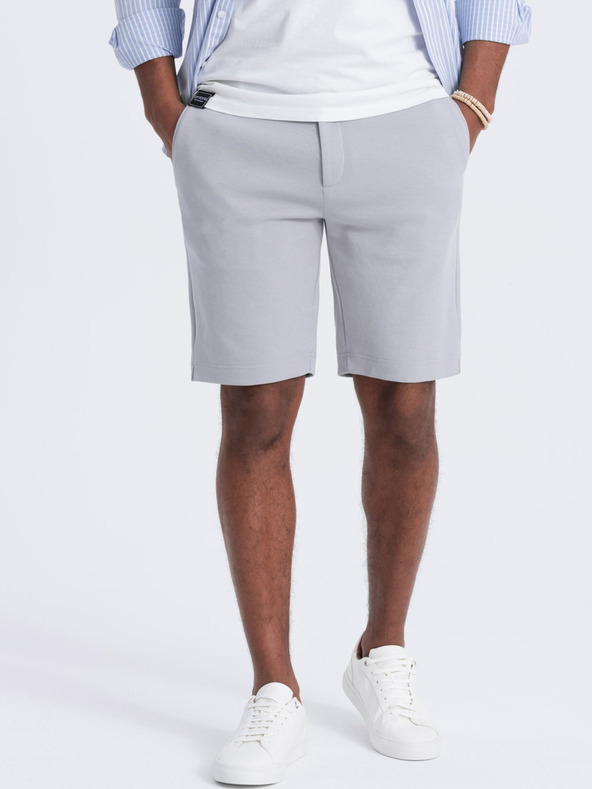 Ombre Clothing Šedé pánske šortky Ombre Clothing