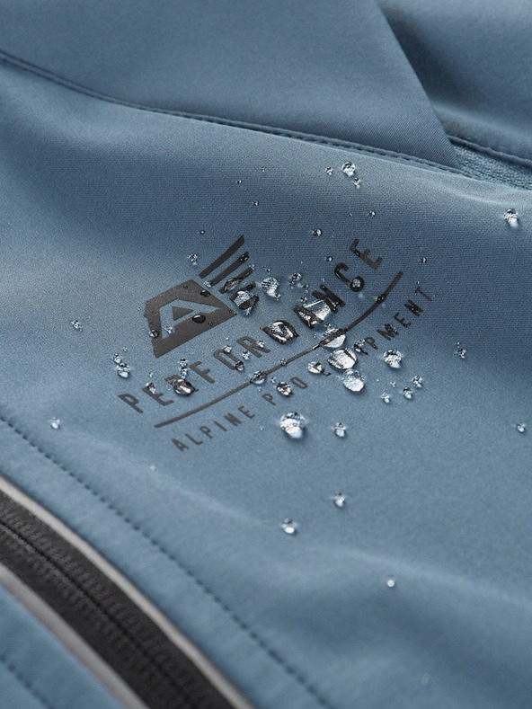 ALPINE PRO Petrolejová pánska softshellová bunda ALPINE PRO Spert