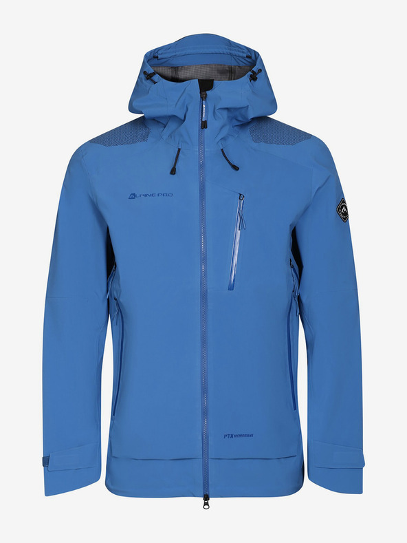ALPINE PRO Modrá pánska bunda s membránou PTX ALPINE PRO Gor