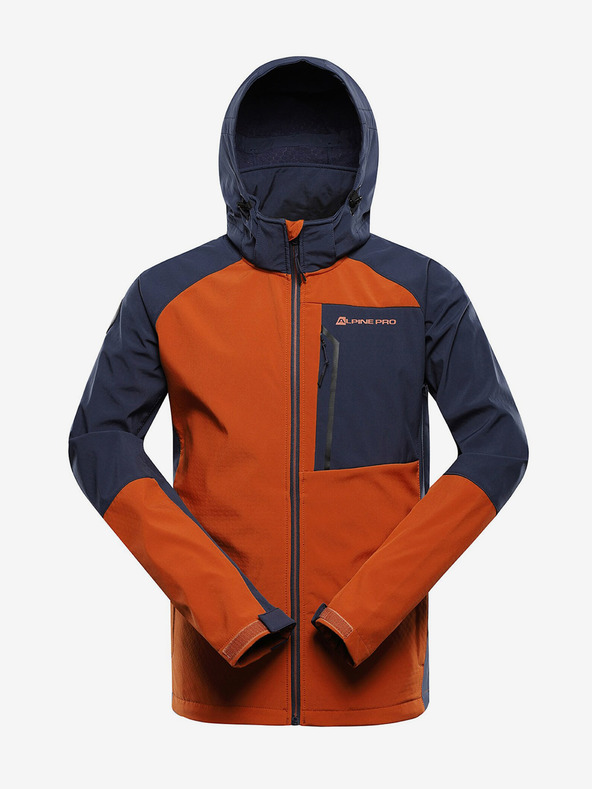 ALPINE PRO Hnedá pánska softshellová bunda ALPINE PRO HOORA