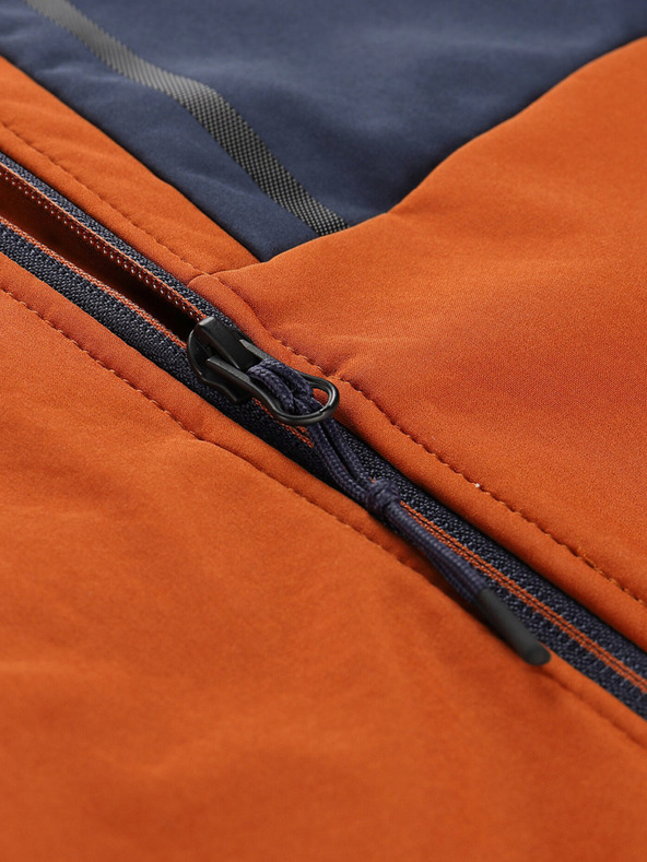 ALPINE PRO Hnedá pánska softshellová bunda ALPINE PRO HOORA