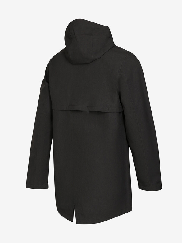 ALPINE PRO Šedý pánsky kabát s membránou PTX ALPINE PRO Perfet