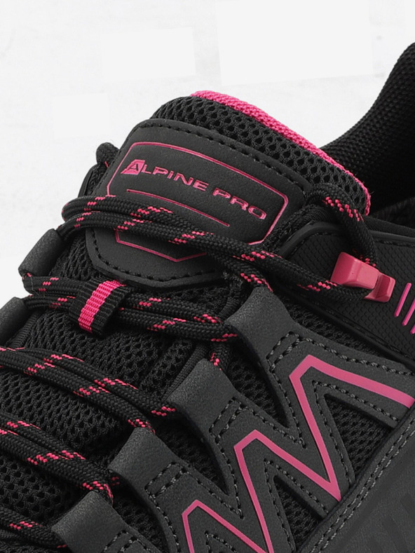 ALPINE PRO Ružovo-čierne pánske outdoorové tenisky ALPINE PRO IMAHE