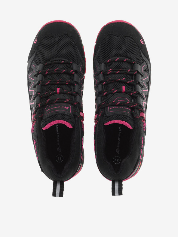 ALPINE PRO Ružovo-čierne pánske outdoorové tenisky ALPINE PRO IMAHE