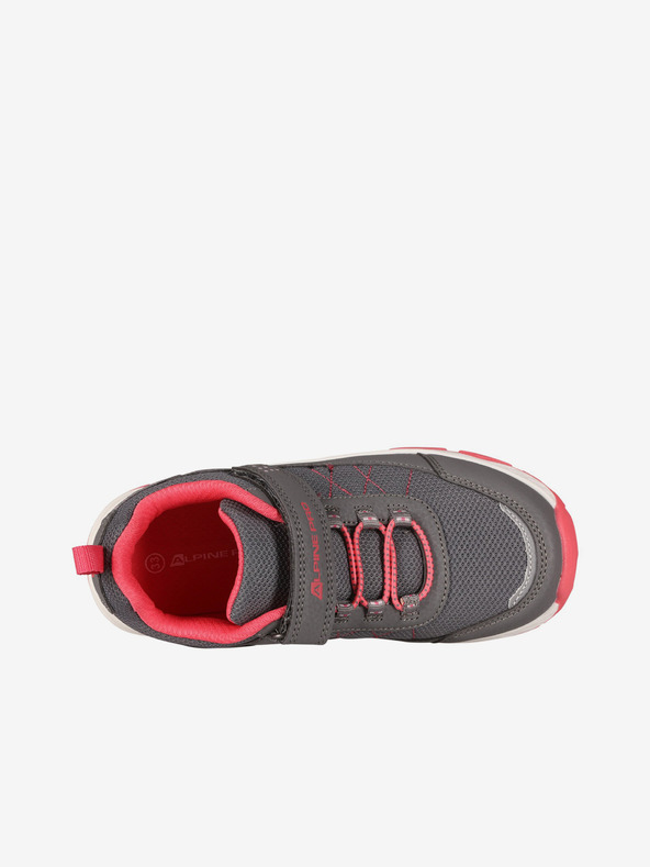 ALPINE PRO Ružovo-sivé detské outdoorové tenisky ALPINE PRO MORELO