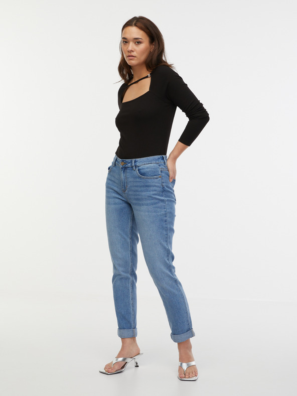 Orsay Čierne dámske polo tričko ORSAY