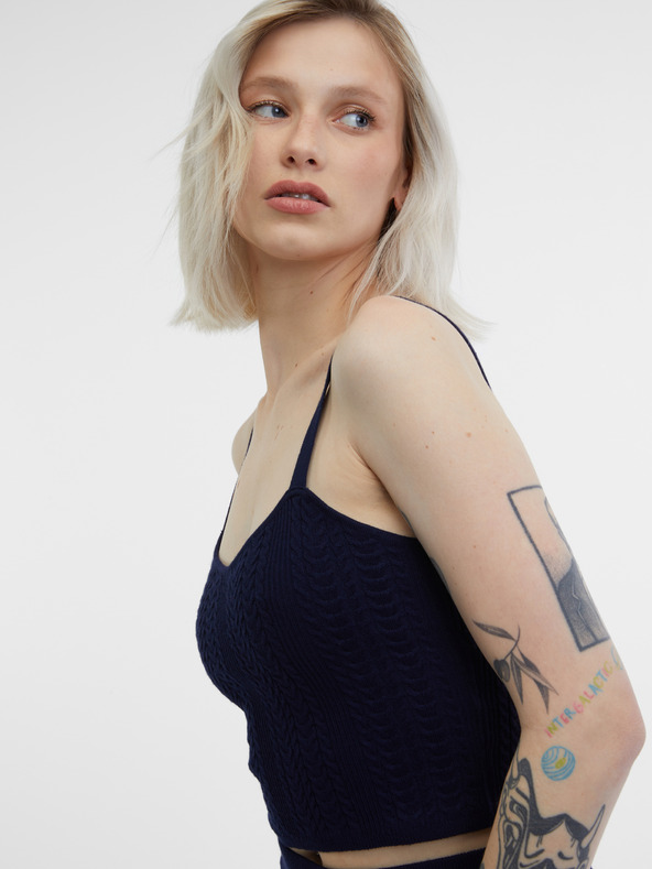 Orsay Tmavomodrý dámsky top ORSAY