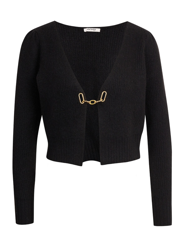 Orsay Čierny dámsky kardigan s prímesou vlny ORSAY