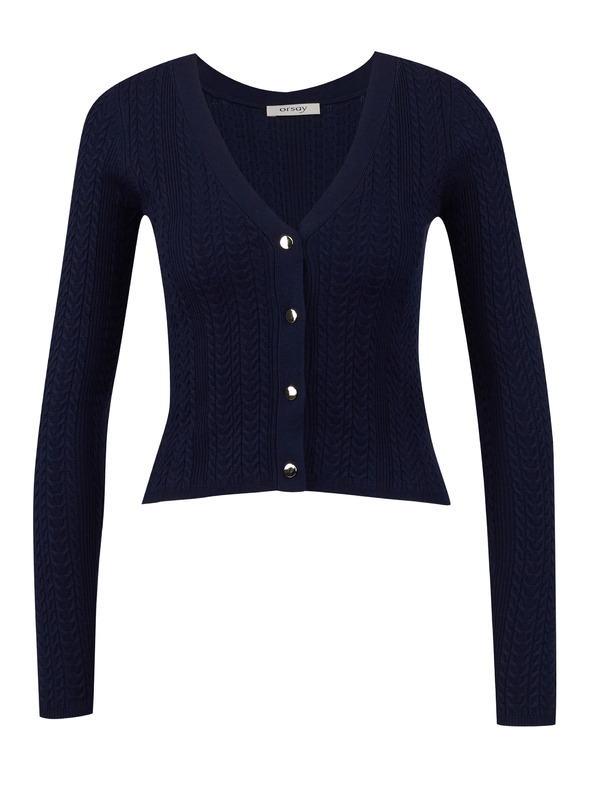 Orsay Tmavomodrý dámsky kardigán ORSAY