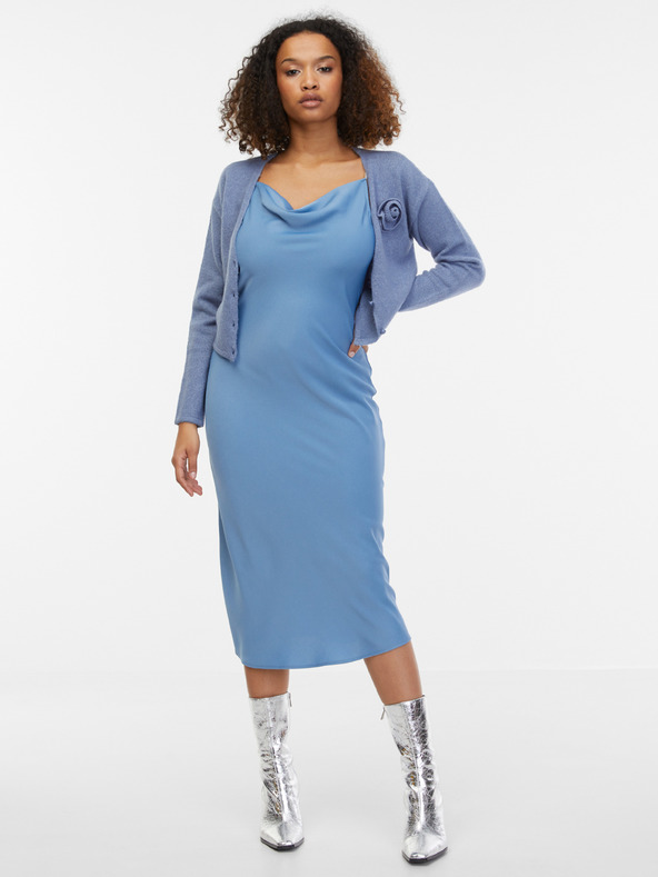 Orsay Modrý dámsky kardigan s prímesou vlny ORSAY