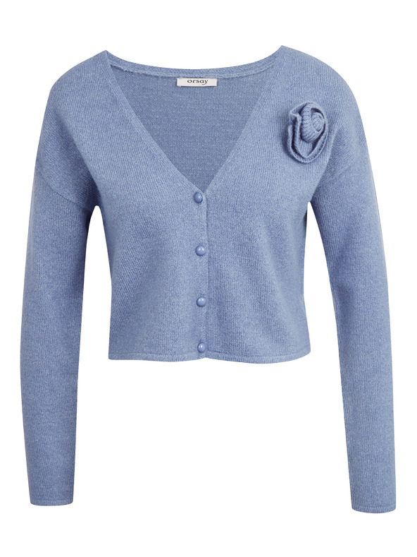Orsay Modrý dámsky kardigan s prímesou vlny ORSAY