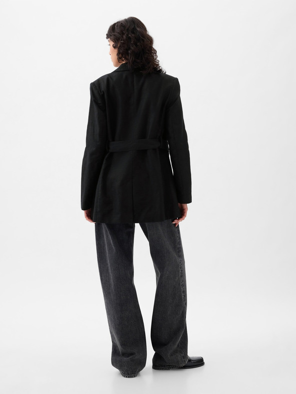 GAP Ľanové sako s opaskom GAP