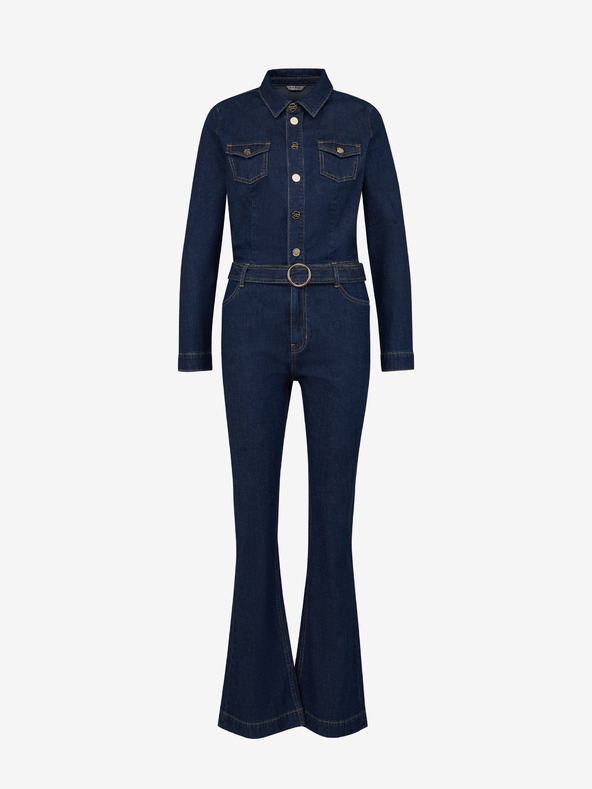 Orsay Tmavomodrý dámsky džínsový overal ORSAY
