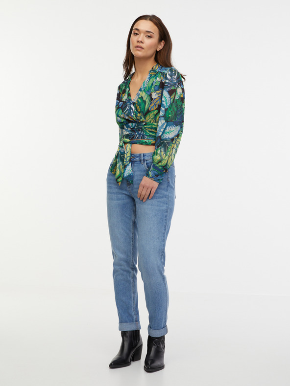 Orsay Zelená dámska vzorovaná blúzka ORSAY