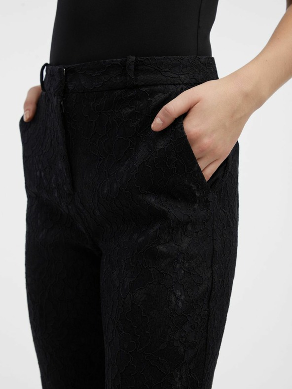 Orsay Čierne dámske nohavice ORSAY