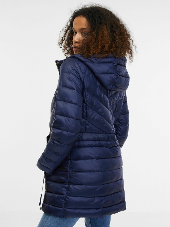 Orsay Modrý dámsky kabát ORSAY