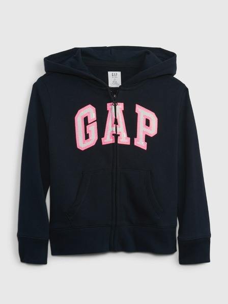 GAP Detská mikina s logom a fleece GAP