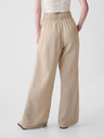 GAP Mušelínové nohavice wide leg GAP