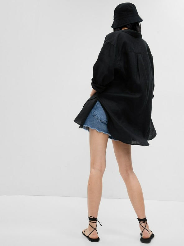 GAP Ľanová dlhá košeľa GAP