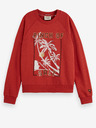 Scotch & Soda Červená dámska mikina Scotch & Soda
