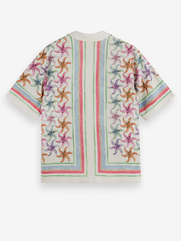 Scotch & Soda Krémová dámska vzorovaná košeľa Scotch & Soda